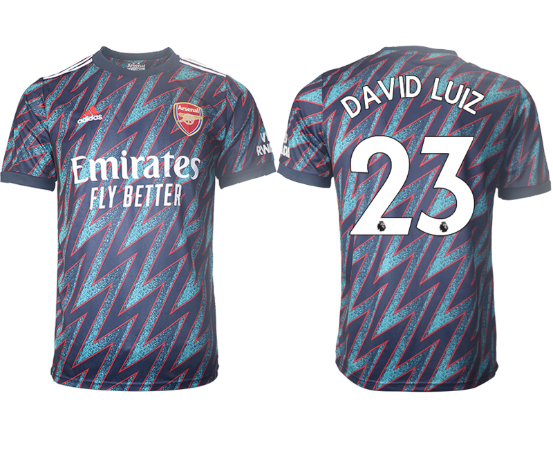 Men 2021-2022 Club Arsenal Second away aaa version blue #23 Soccer Jersey->arsenal jersey->Soccer Club Jersey